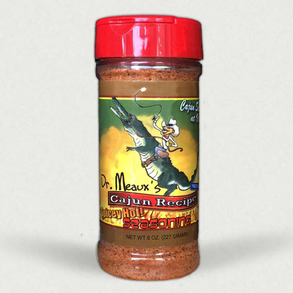 Cajun Seasoning Spicy Hot Dr. Meaux's Cajun Recipe Seasonings